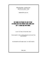 xây dựng và sử dụng tài liệu tự học có hướng dẫn theo môđun phần lượng giác lớp 11 trung học phổ thông