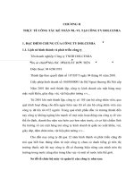 thực tế công tác kế toán nguyên liệu - vật liệu tại công ty dolcemia