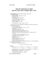 đề tài khung ngang nhà công nghiệp 1 tầng, 1 nhịp