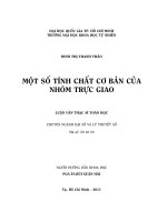 Một số tính chất cơ bản của nhóm trực giao