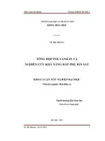 Tổng hợp Polyanilin và nghiên cứu khả năng hấp thụ ion sắt