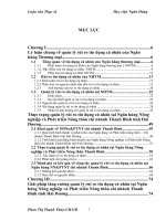 tăng cường quản lý rủi ro tín dụng cá nhân tại ngân hàng nông nghiệp và phát triển nông thôn – chi nhánh thanh bình, tỉnh hải dương