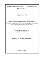 nghiên cứu ứng dụng phẫu thuật nội soi cắt cụt trực tràng đường bụng tầng sinh môn điều trị ung thư trực tràng thấp (tt)