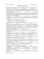 Bộ đề ôn thi hóa ĐH và CĐ