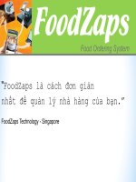 FoodZaps là cách đơn giản nhất để quản lý nhà hàng của bạn