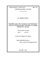 nghiên cứu yếu tố nguy cơ tim mạch tồn dư trong quần thể dân cư quận đống đa- hà nội