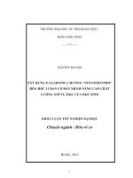 khóa luận tốt nghiệp xây dựng e-learing chương nitơ-photpho hoá học 11 ban cơ bản nhằm nâng cao chất lượng giờ tự học của học sinh