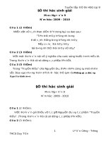 bộ đề thi học sinh giỏi môn ngữ văn lớp 9