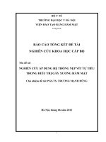 nghiên cứu áp dụng hệ thống nẹp vít tự tiêu trong điều trị gãy xương hàm mặt