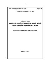nghiên cứu các yếu tố nguy cơ tim mạch ở nữ giới trong cộng đồng, quận đống đa – hà nội