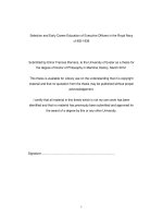 Selection and Early Career Education of Executive Officers in the Royal Navy c1902-1939