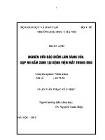 phân tích một số yếu tố liên quan đến sụp mi bẩm sinh