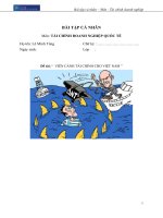 Bài tập cá nhân quản trị tài chính