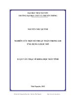 nghiên cứu một số thuật toán trong gis ứng dụng logic mờ