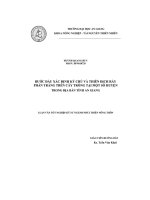 Luận văn bước đầu xác định ký chủ và thiên địch rầy phấn trắng trên cây trồng tại một số huyện trong địa bàn tỉnh an giang