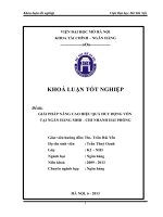 giải pháp nâng cao hiệu quả huy động tại chi nhánh mhb hải phòng