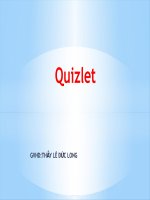 đề tài công cụ quizlet