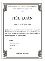 tiểu luận phân tích tư tưởng hồ chí minh thực tiễn trong nhà trường