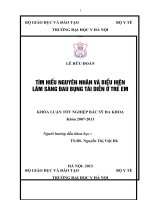 tìm hiểu nguyên nhân và biểu hiện lâm sàng đau bụng tái diễn ở trẻ em