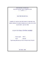 nghiên cứu một số chỉ tiêu sinh lý, sinh hóa máu trong thời kỳ lão hóa ở khỉ macaca mulatta nuôi tại đảo rều, quảng ninh