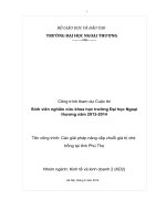 các giải pháp nâng cấp chuỗi giá trị chè trồng tại tỉnh phú thọ