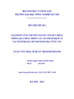 giải pháp tăng trưởng nguồn vốn huy động thông qua phát triển các sản phẩm dịch vụ ngân hàng tại vietinbank chi nhánh bà rịa vũng tàu