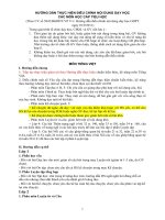 HƯỚNG dẫn THỰC HIỆN điều CHỈNH nội DUNG dạy học các môn học cấp TIỂU học