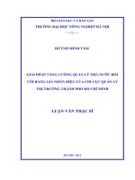 giải pháp tăng cường quản lý nhà nước đối với hàng giả nhãn hiệu tại chi cục quản lý thị trường thành phố hồ chí minh