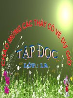 Slide bài giảng Tập đọc lớp 1: Chú công