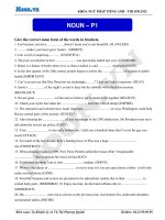 Danh từ tổng hợp (ngữ pháp tiếng anh