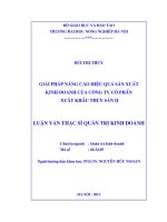 giải pháp nâng cao hiệu quả sản xuất kinh doanh của công ty cổ phần xuất khẩu thuỷ sản ii