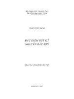 Đặc điểm bút ký nguyễn bắc sơn