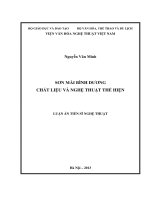 Sơn mài bình dương   chất liệu và nghệ thuật thể hiện