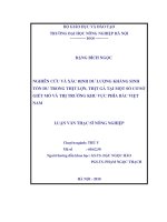nghiên cứu và xác định dư lượng kháng sinh tồn dư trong thịt lợn, thịt gà tại một số cơ sở giết mổ và thị trường khu vực phía bắc việt nam