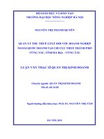 quản lý thu thuế gtgt đối với doanh nghiệp ngoài quốc doanh tại chi cục thuế thành phố vũng tàu, tỉnh bà rịa, vũng tàu