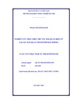 nghiên cứu thực hiện thủ tục hải quan điện tử tại cục hải quan thành phố hải phòng