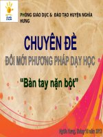 Slide trình bày Đổi mới phương pháp dạy học Bàn tay nặn bột