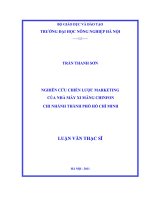 nghiên cứu chiến lược marketing của nhà máy xi măng chinfon chi nhánh thành phố hồ chí minh