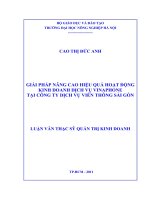 giải pháp nâng cao hiệu quả hoạt động kinh doanh dịch vụ vinaphone tại công ty dịch vụ viễn thông sài gòn