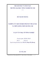 nghiên cứu một số biện pháp kỹ thuật rải vụ trên giống nhãn hương chi