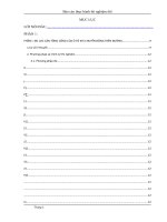 bài tập thí nghiệm oto và máy công trình