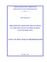 biện pháp đẩy mạnh tiêu thụ sản phẩm của nhà máy sản xuất gốm xây dựng cao cấp ngọc sáng tại xã ngọc xã huyện quế võ tỉnh bắc ninh