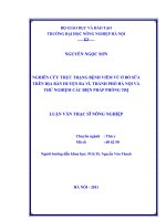 nghiên cứu thực trạng bệnh viêm vú ở bò sữa trên địa bàn huyện ba vì, thành phố hà nội và thử nghiệm các biện pháp phòng trị
