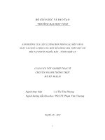 Ảnh hưởng của liều lượng bón phân kali đến năng suất và chất lượng của một số giống mía trên đất gò đồi tại huyện nghĩa đàn   tỉnh nghệ an
