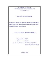 nghiên cứu, đánh giá một số chỉ tiêu vệ sinh thú y trong thịt lợn, thịt gà tại một số cơ sở giết mổ và thị trường khu vực phía bắc