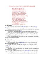 Bình giảng đoạn thơ sau trong bài thơ tây tiến của quang dũng