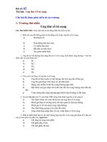 Trắc nghiệm Ung thư cổ tử cung