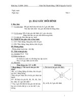 giáo án Hinh hoc 7  mới hai cột