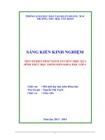 Sáng kiến kinh nghiệm: Một số biện pháp nhằm tổ chức hiệu quả hình thức học nhóm môn Khoa học lớp 4