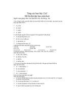 Tổng hợp đề thi thử đại học môn hoá